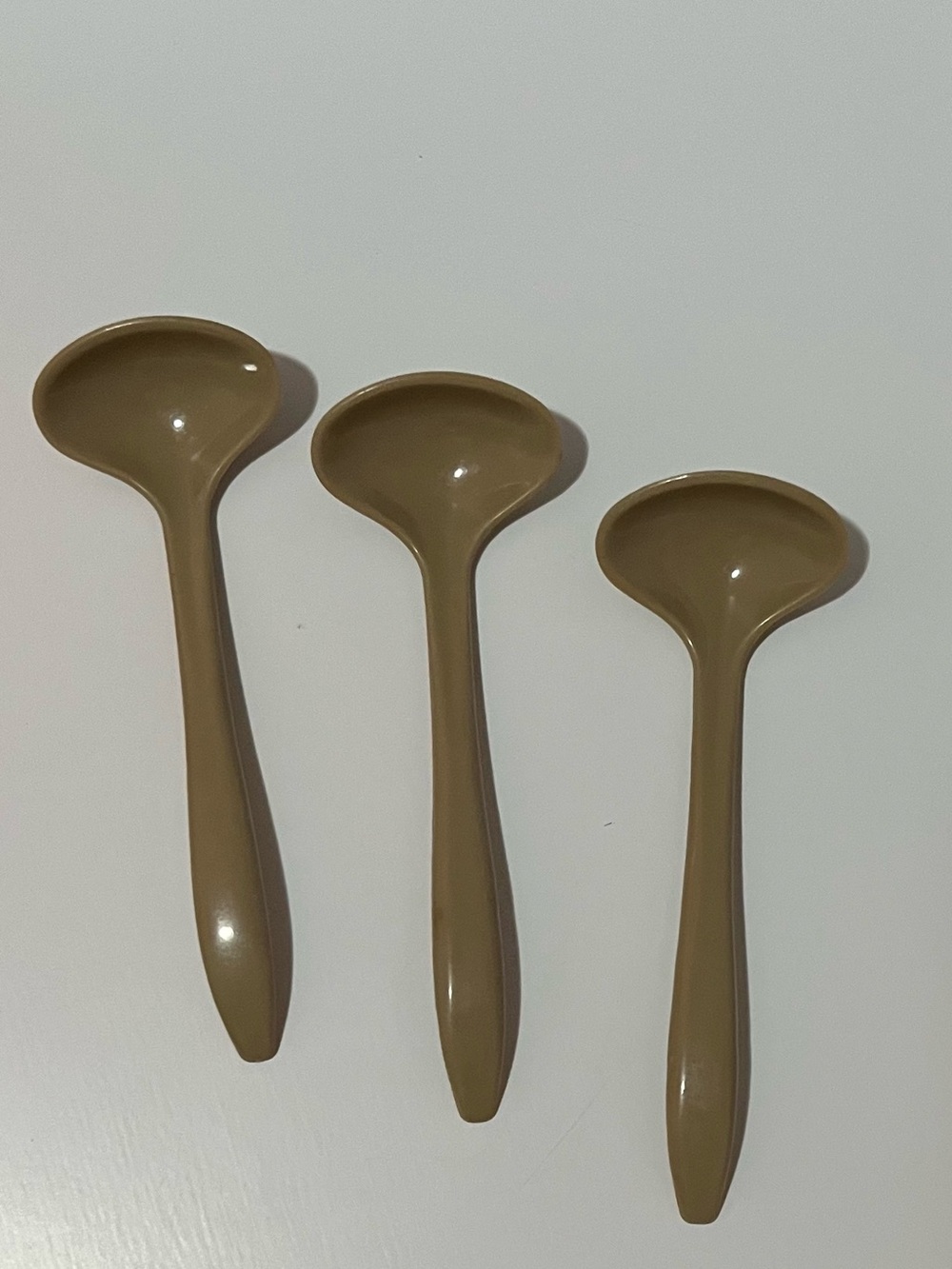 Tupperware 3 Mini Ladles Condiment Spoon